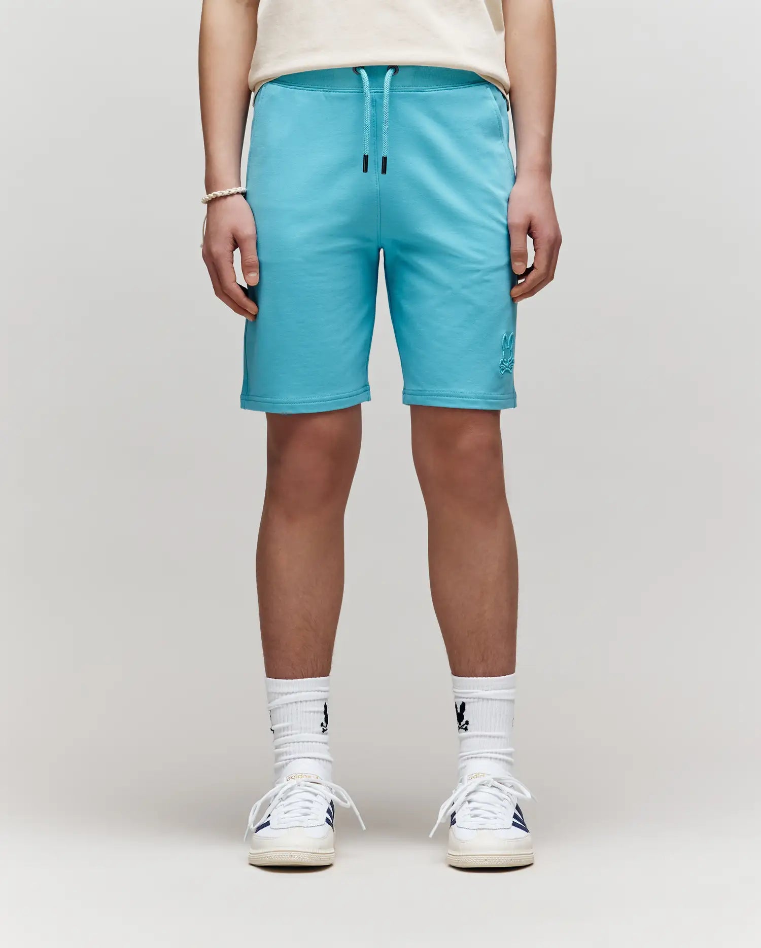 KIDS LEVANZO EMBROIDERED MICRO FRENCH TERRY SWEATSHORT - B0R578F200