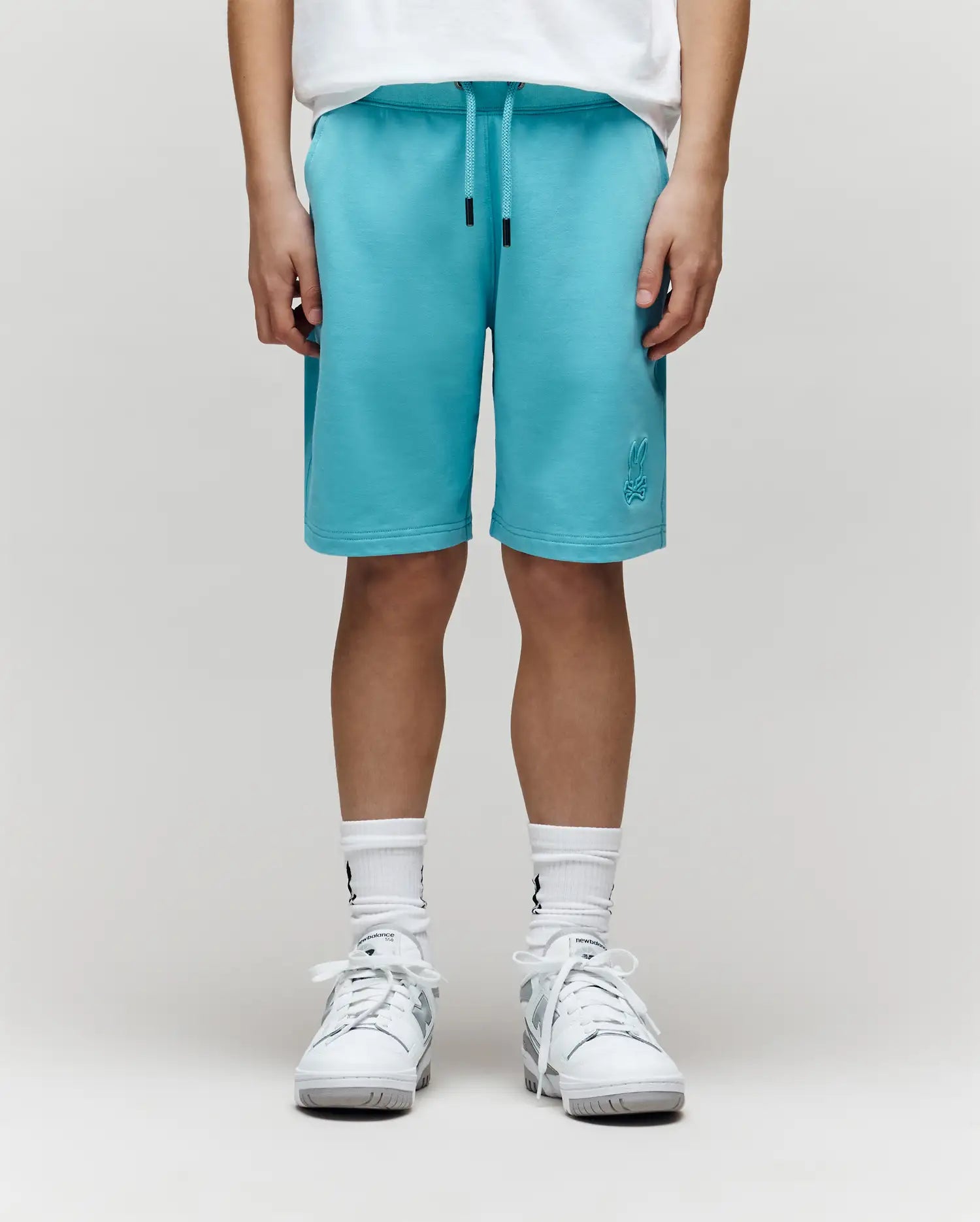 KIDS LEVANZO EMBROIDERED MICRO FRENCH TERRY SWEATSHORT - B0R578F200 - Image 6