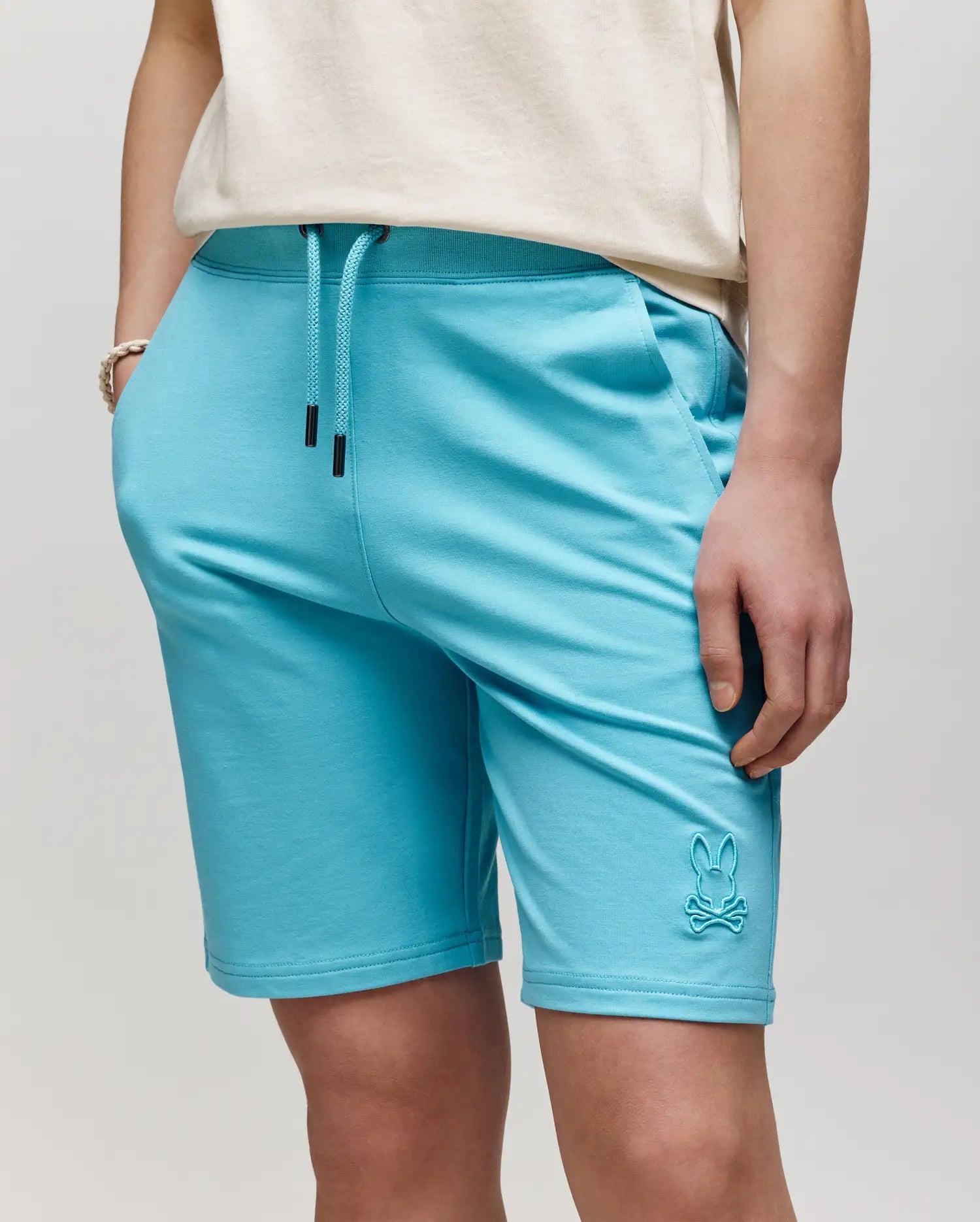 KIDS LEVANZO EMBROIDERED MICRO FRENCH TERRY SWEATSHORT - B0R578F200 - Image 2