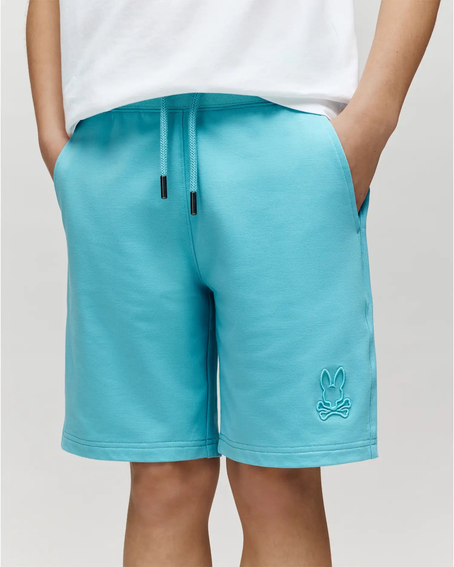 KIDS LEVANZO EMBROIDERED MICRO FRENCH TERRY SWEATSHORT - B0R578F200 - Image 7