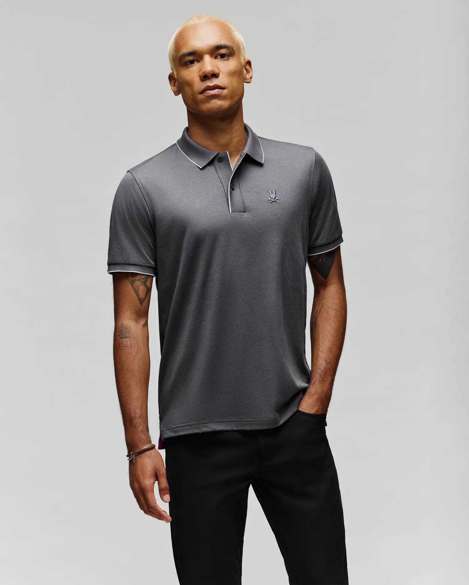 MENS BRYCE PERFORMANCE PIQUE POLO SHIRT - B6K486F200 - Image 2