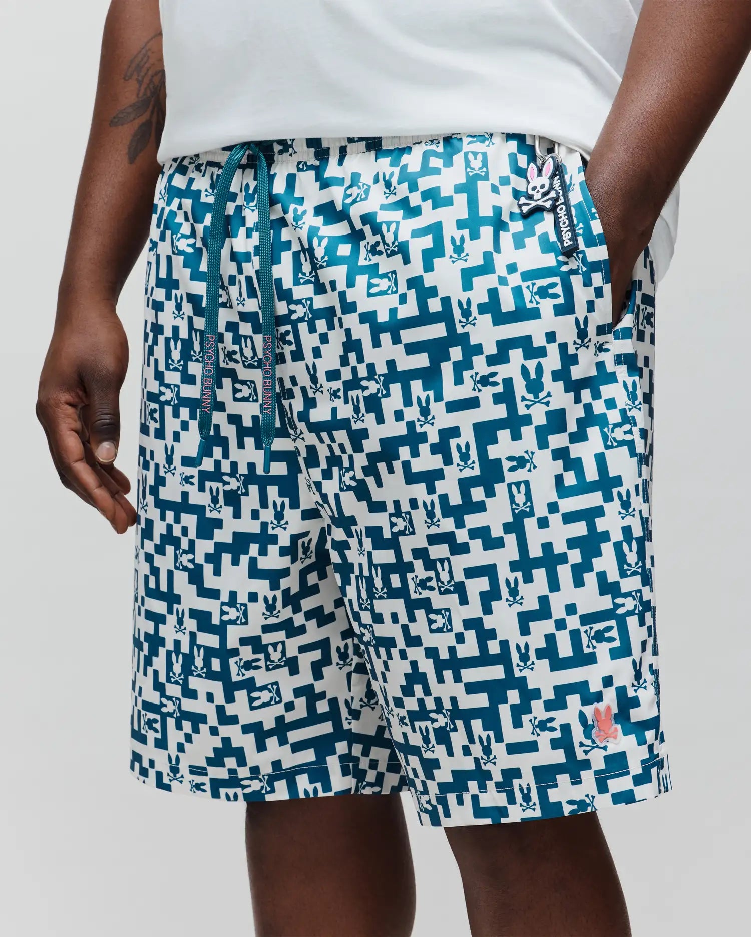 MENS BIG AND TALL JOSH ALL OVER BUNNY SWIM TRUNK - BB1000010 - Image 2