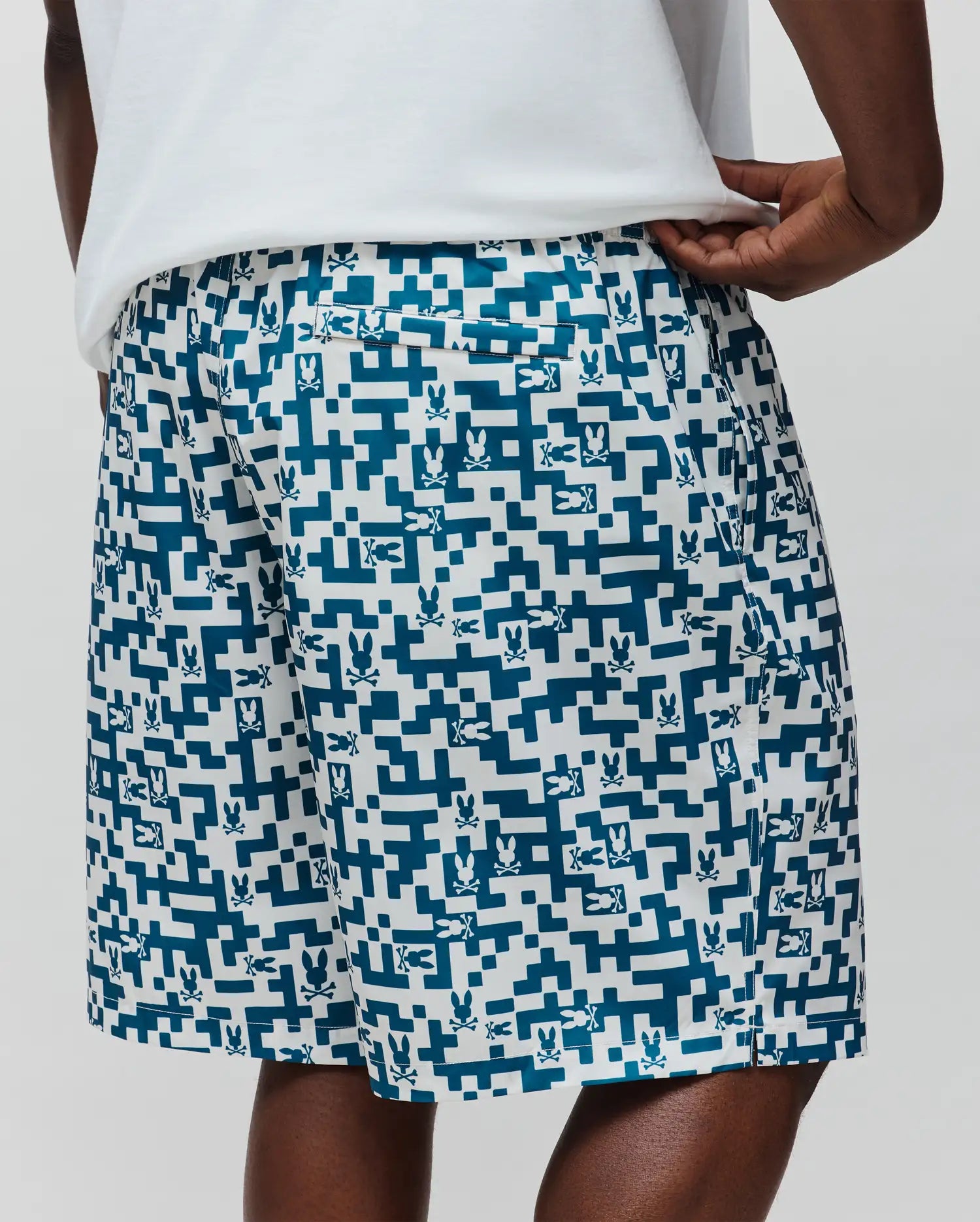 MENS BIG AND TALL JOSH ALL OVER BUNNY SWIM TRUNK - BB1000010 - Image 3