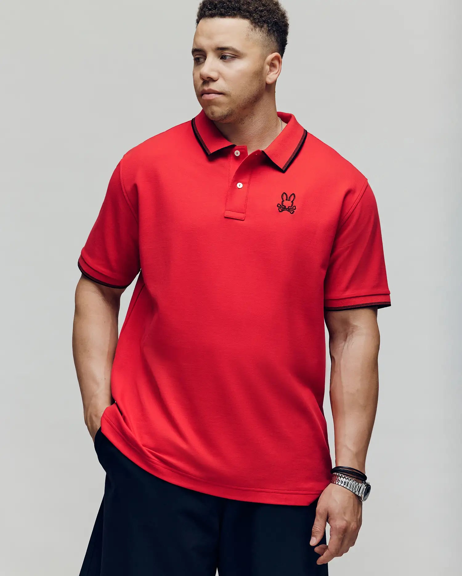 MENS BIG & TALL JUDE PIQUE POLO - BT0100003