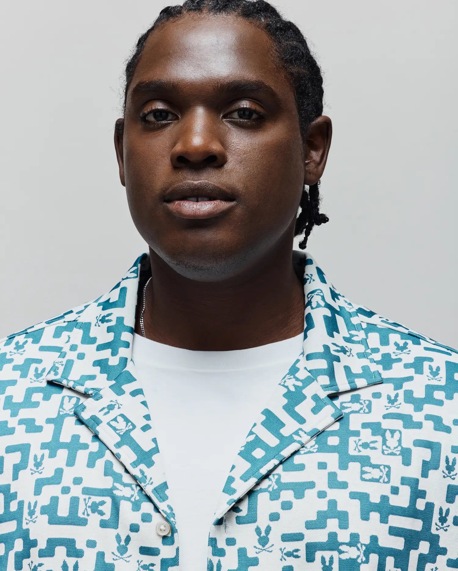 MENS BIG AND TALL JOSH JACQUARD SHIRT - BT0300004 - Image 3