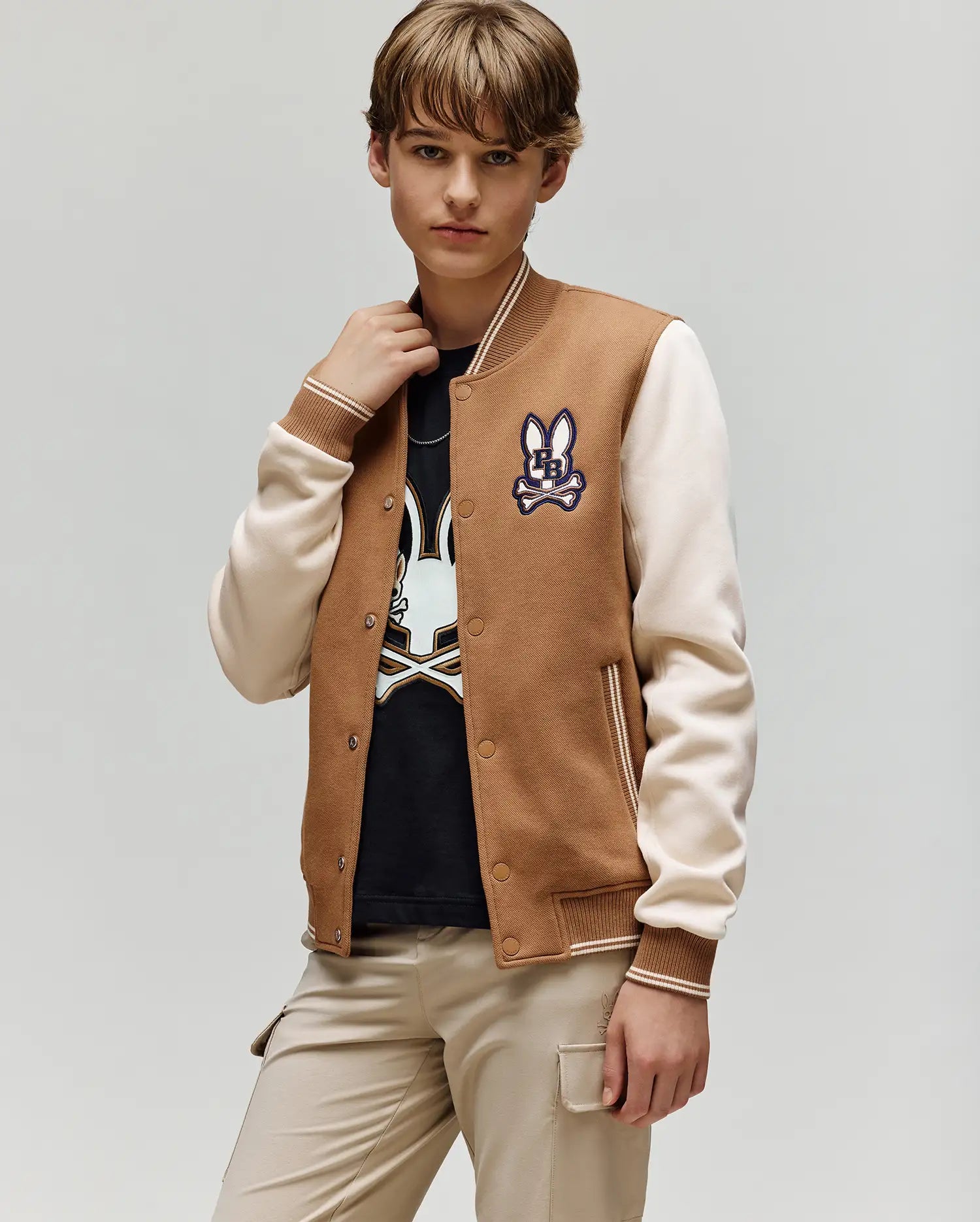 KIDS WADE KNIT VARSITY BOMBER - KO1100001 - Image 8