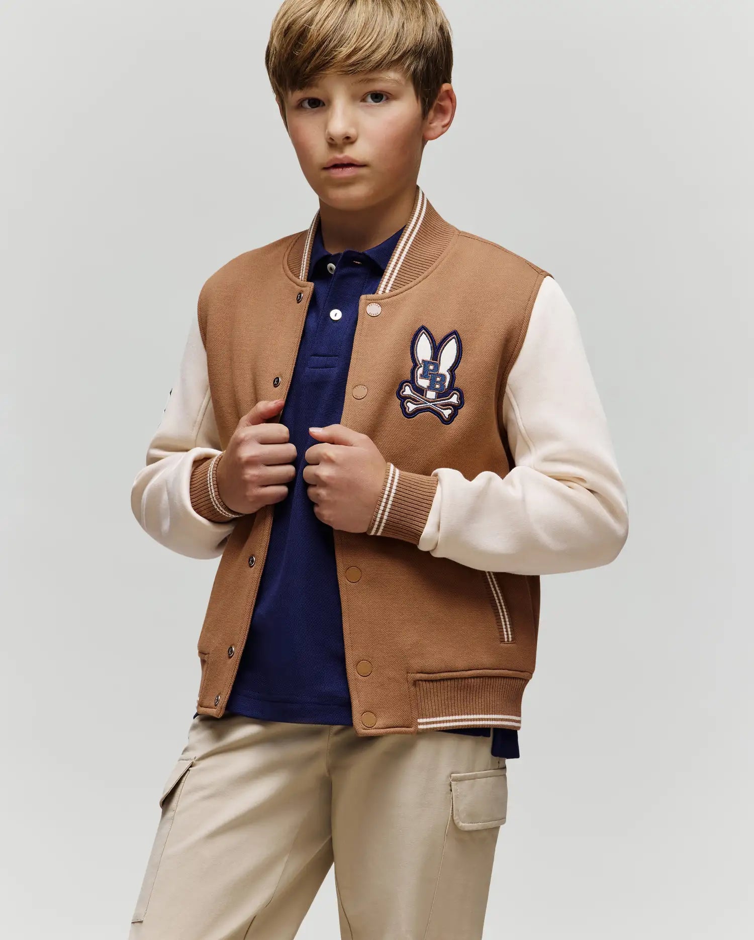 KIDS WADE KNIT VARSITY BOMBER - KO1100001 - Image 3