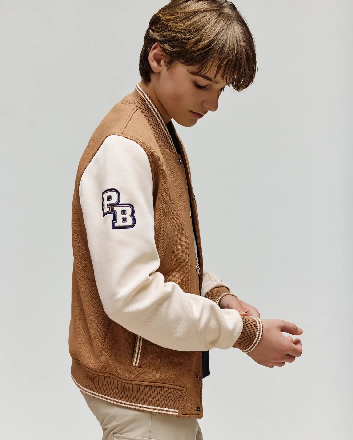 KIDS WADE KNIT VARSITY BOMBER - KO1100001 - Image 9