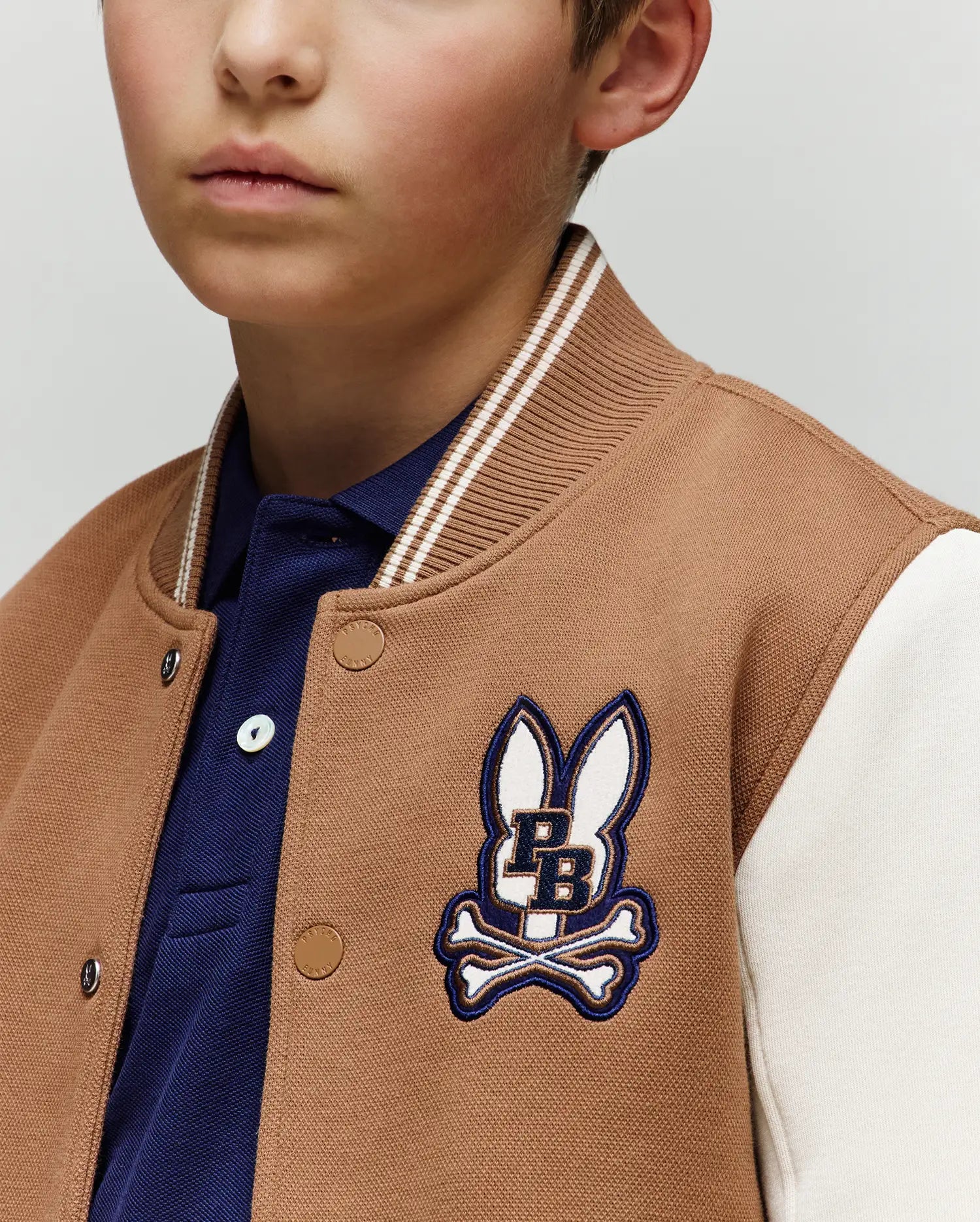 KIDS WADE KNIT VARSITY BOMBER - KO1100001 - Image 2