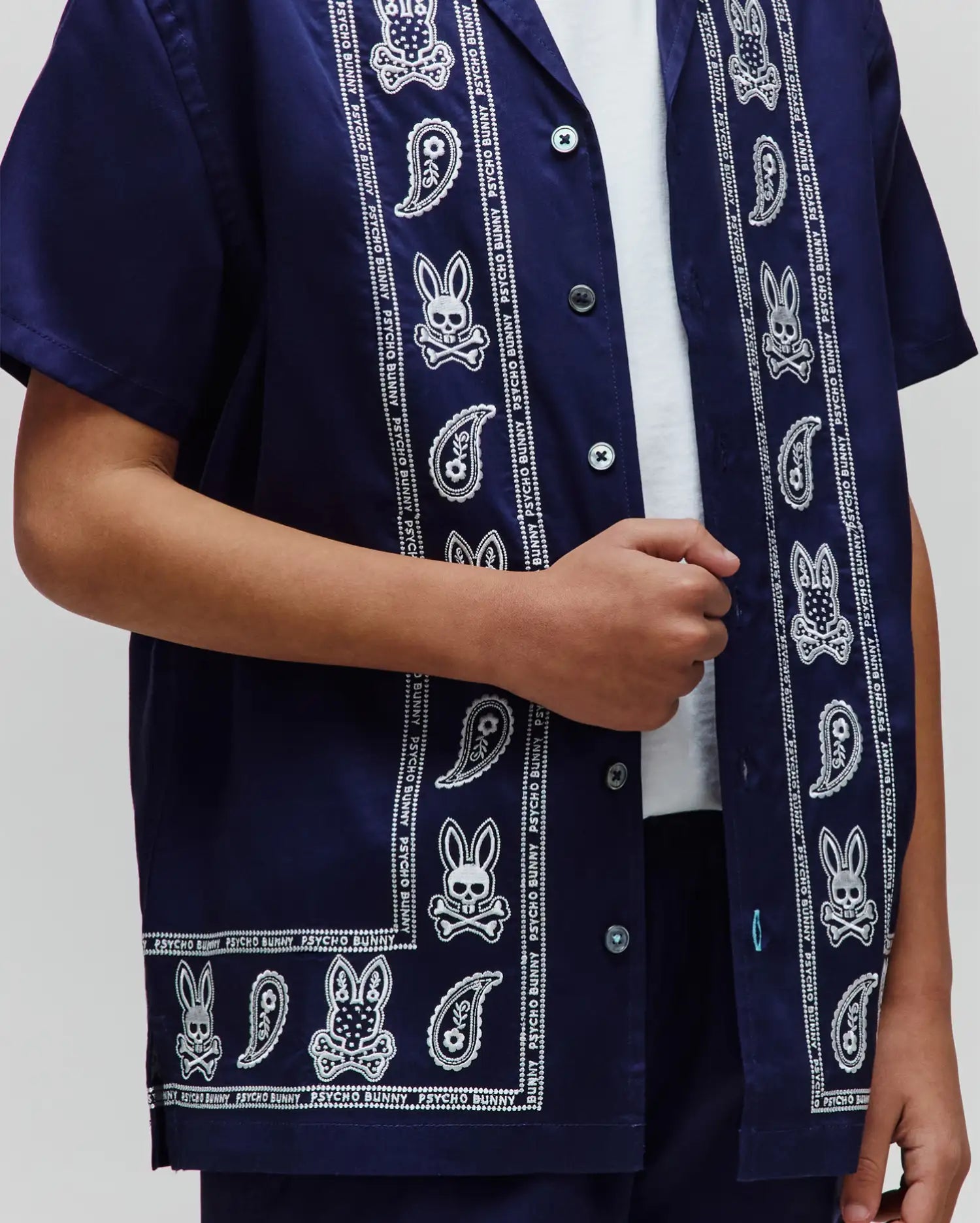 KIDS LUKE TENCEL BORDER SHIRT - KT0300013 - Image 2