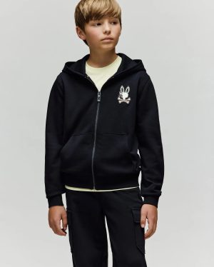 KIDS WADE CORD PATCH ZIP HOODIE - KT0500016