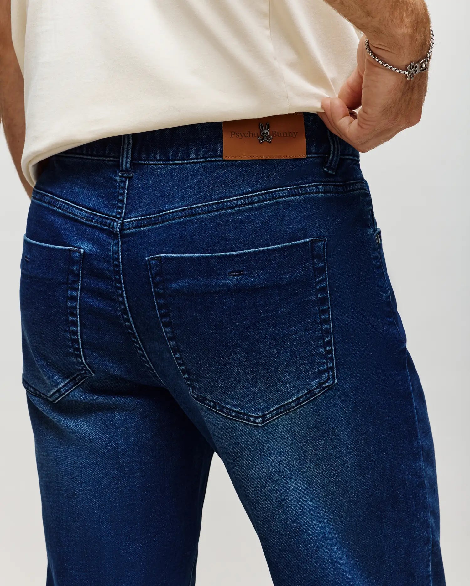 MENS ACE KNIT STRAIGHT LEG DENIM PANT - MB0600012 - Image 4