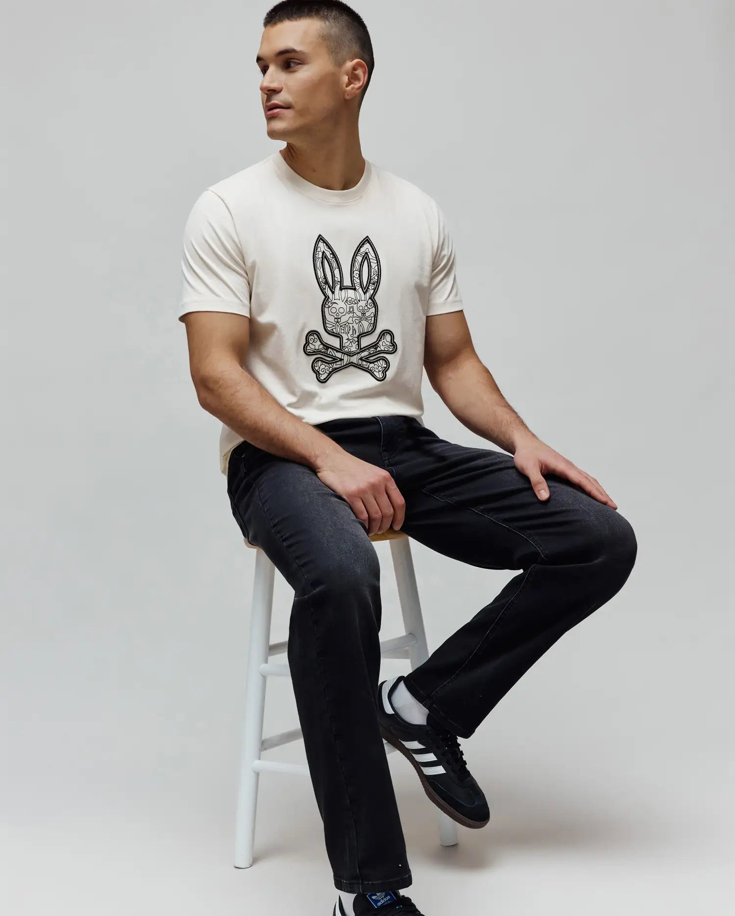 MENS ACE KNIT STRAIGHT LEG DENIM PANT - MB0600035 - Image 6