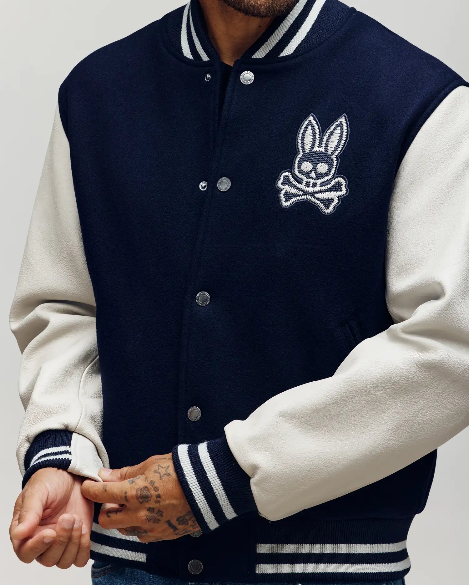 MENS JACOB LEATHER BOMBER - MO1100016 - Image 2