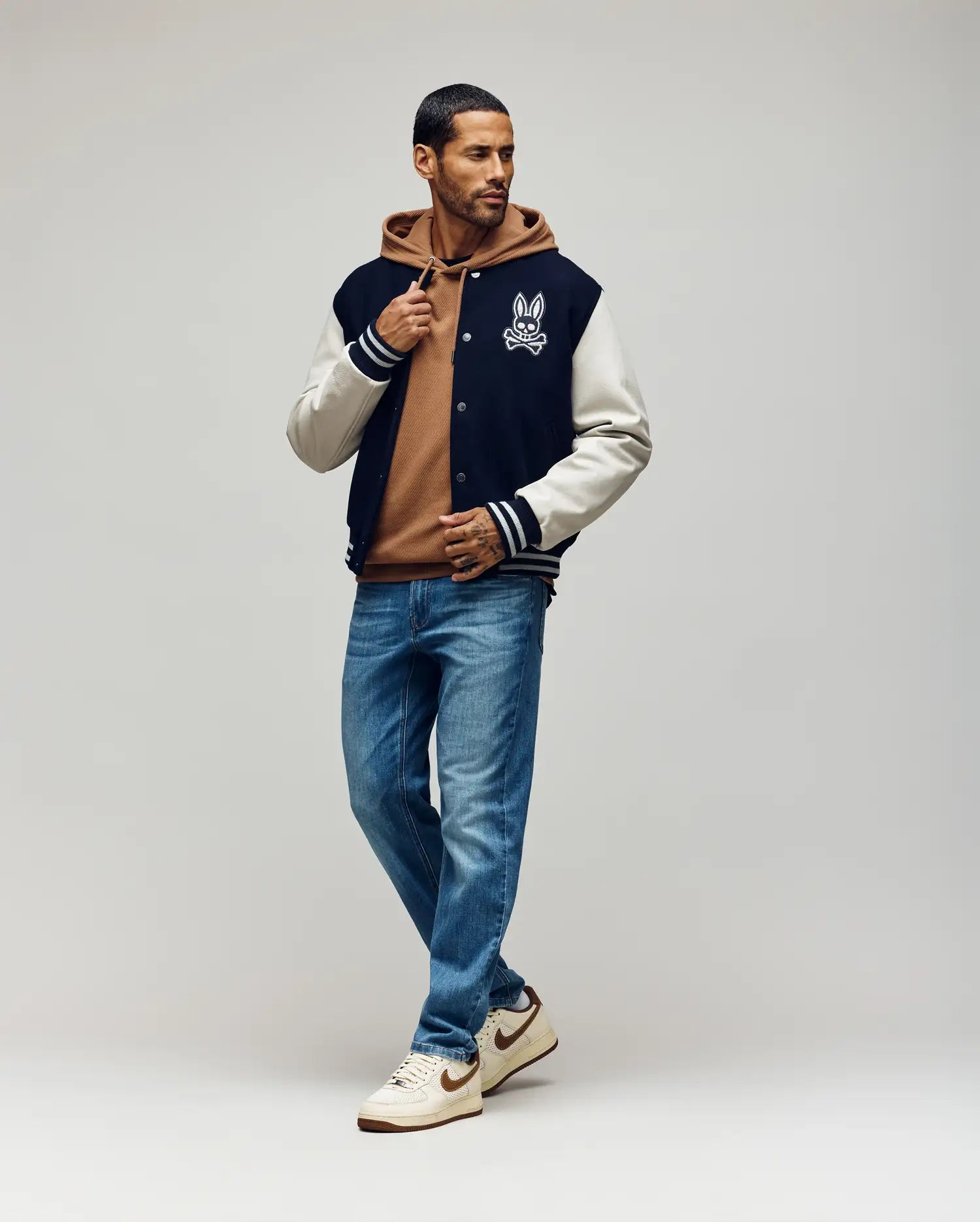 MENS JACOB LEATHER BOMBER - MO1100016 - Image 5