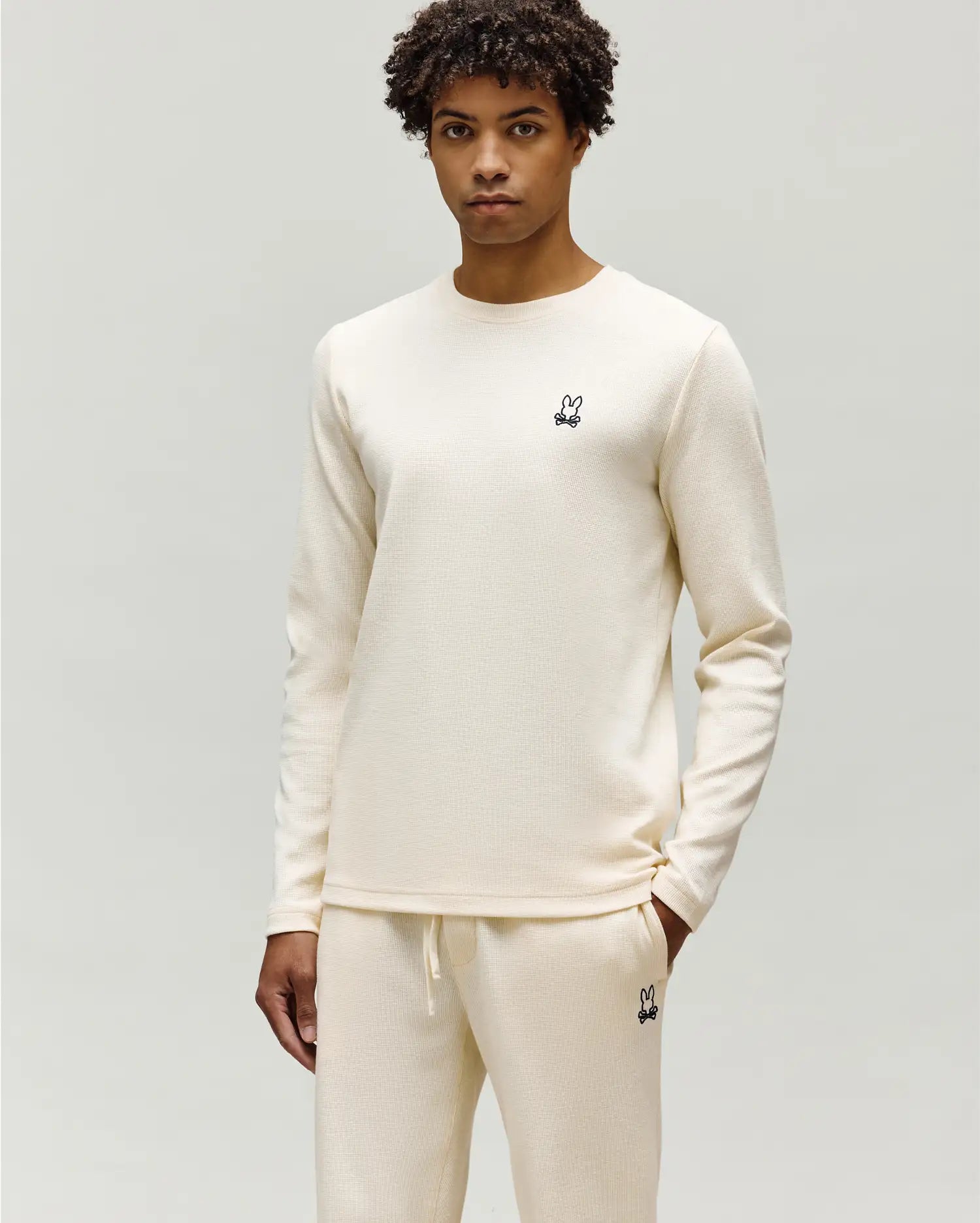 MENS NOE WAFFLE LOUNGE LONG SLEEVE TEE - MO1400026 - Image 3