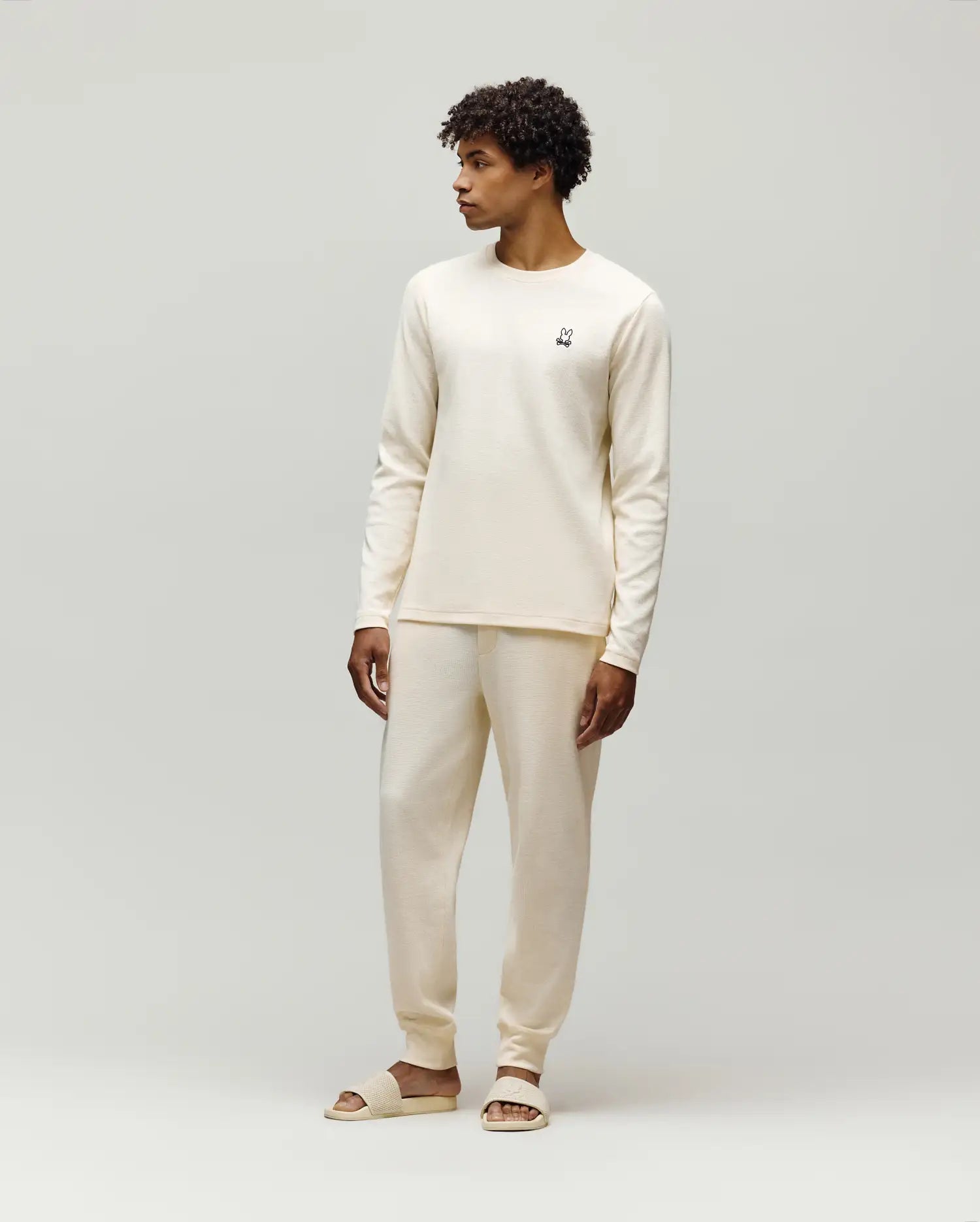 MENS NOE WAFFLE LOUNGE LONG SLEEVE TEE - MO1400026 - Image 4