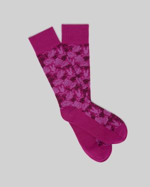 MENS FLORAL BUNNY DRESS SOCK - MO2200021