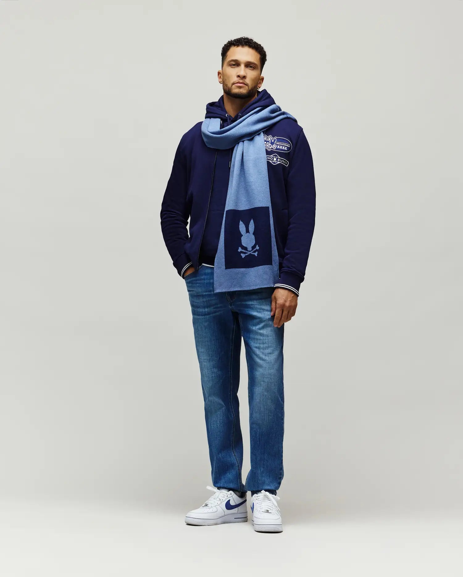 MENS DARIAN SQUARE LOGO SCARF - MO2500015 - Image 3