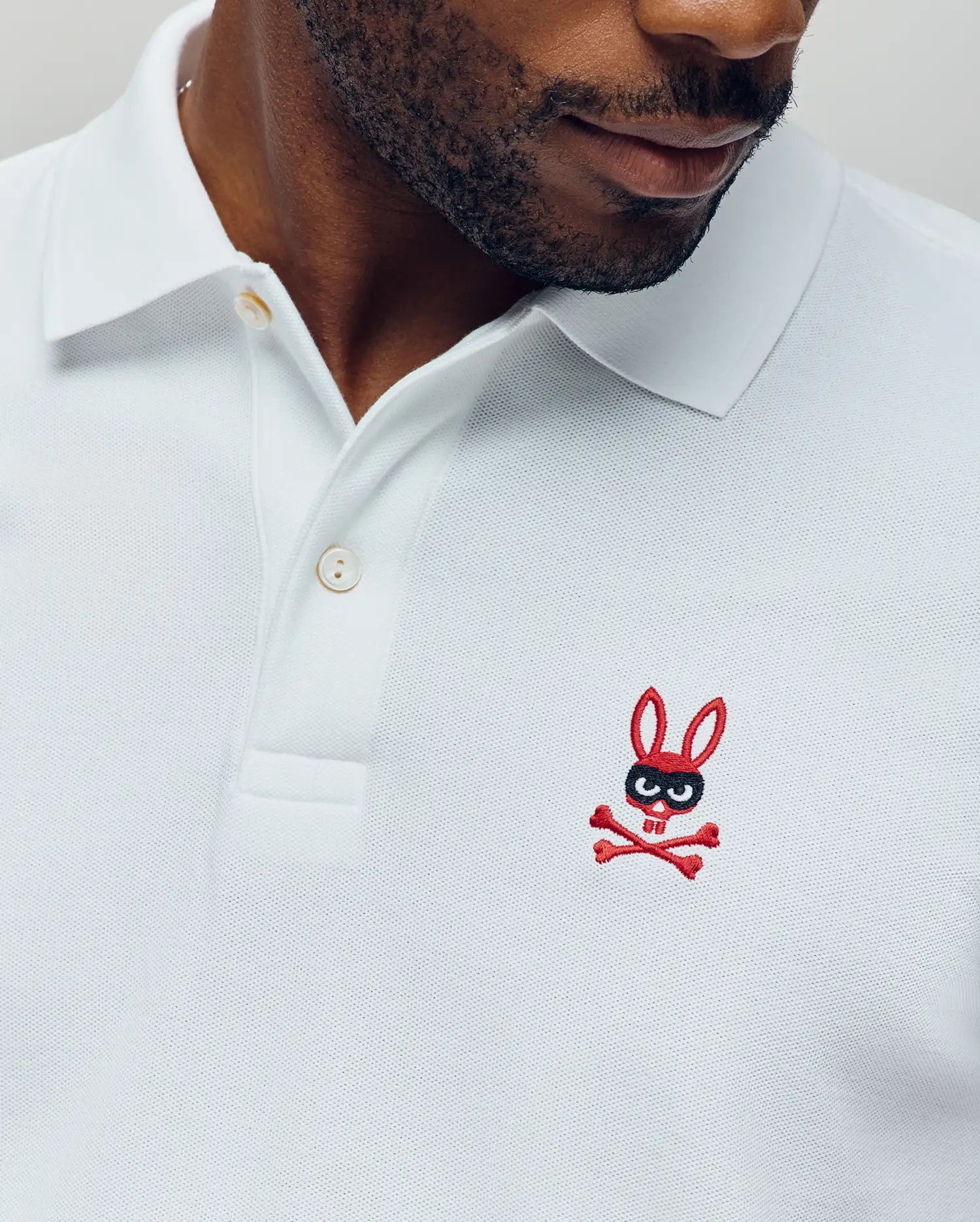 MENS MISCHIEF BUNNY PIQUE POLO - MT0100025 - Image 2