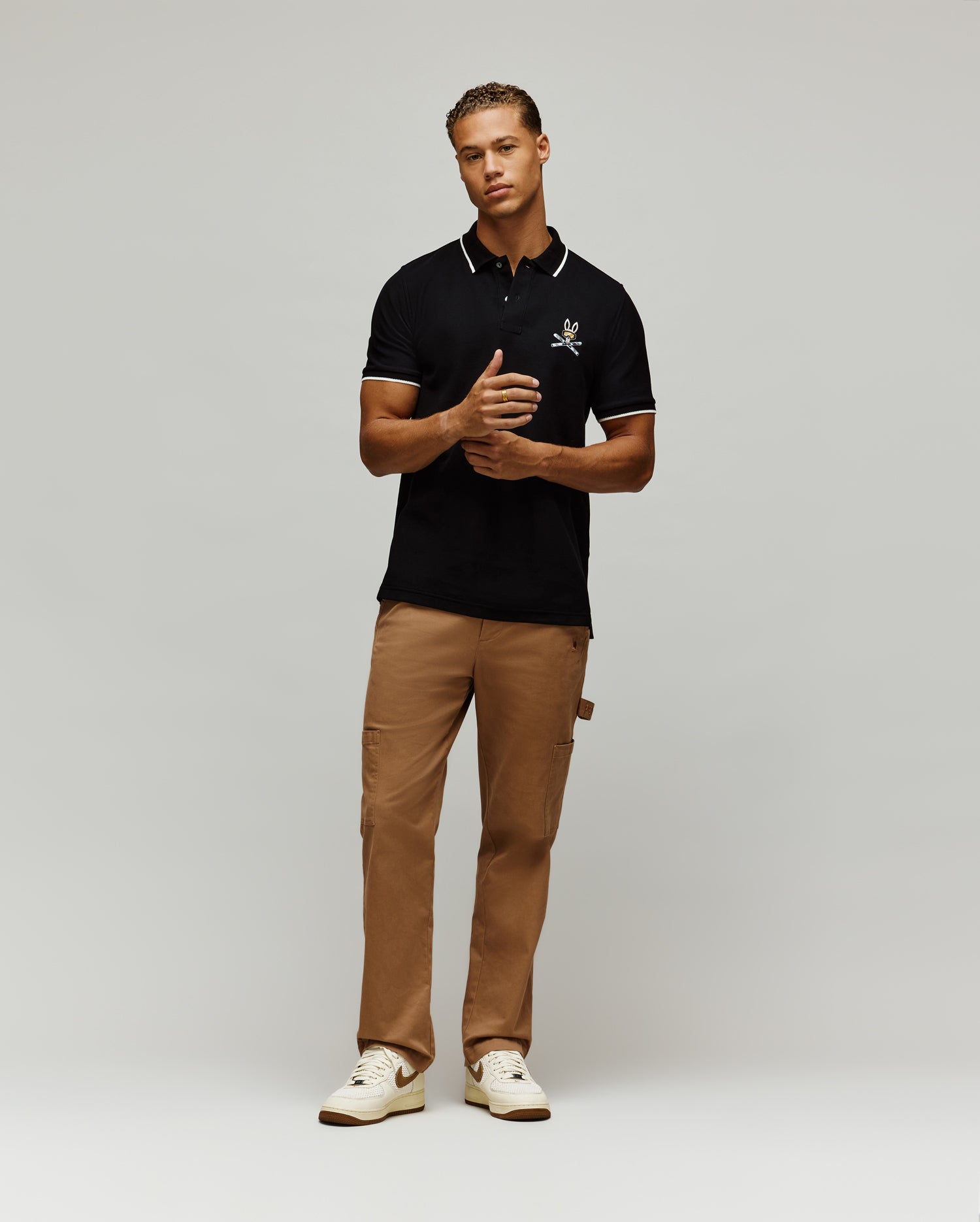MENS INDIGO BUNNY PIQUE POLO - MT0100074 - Image 4