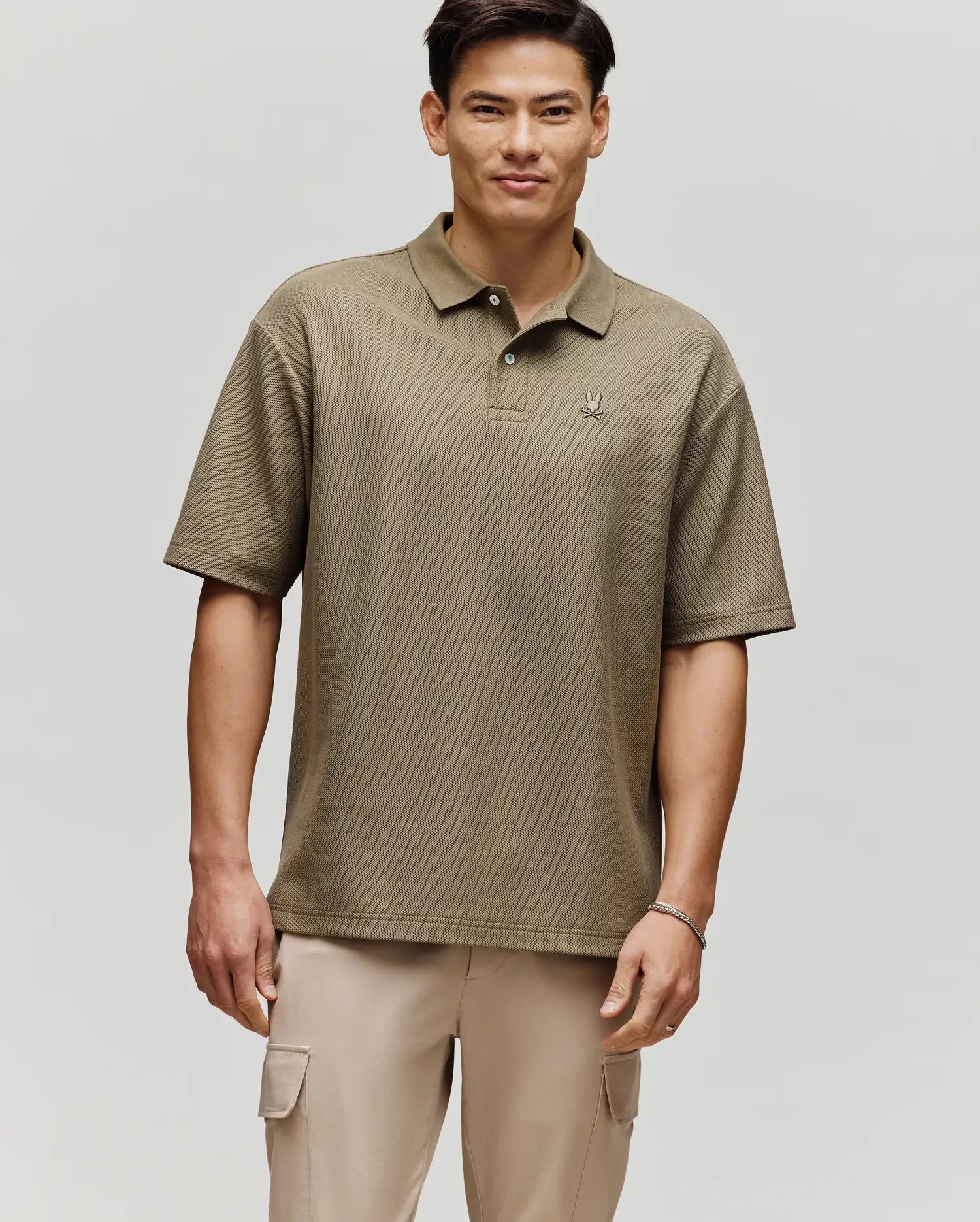 MENS BENNY?OVERSIZED?PIQUE?POLO SHIRT - MT0100105 - Image 3