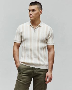 MENS CLIFF KNIT ZIP POLO - MT0100210