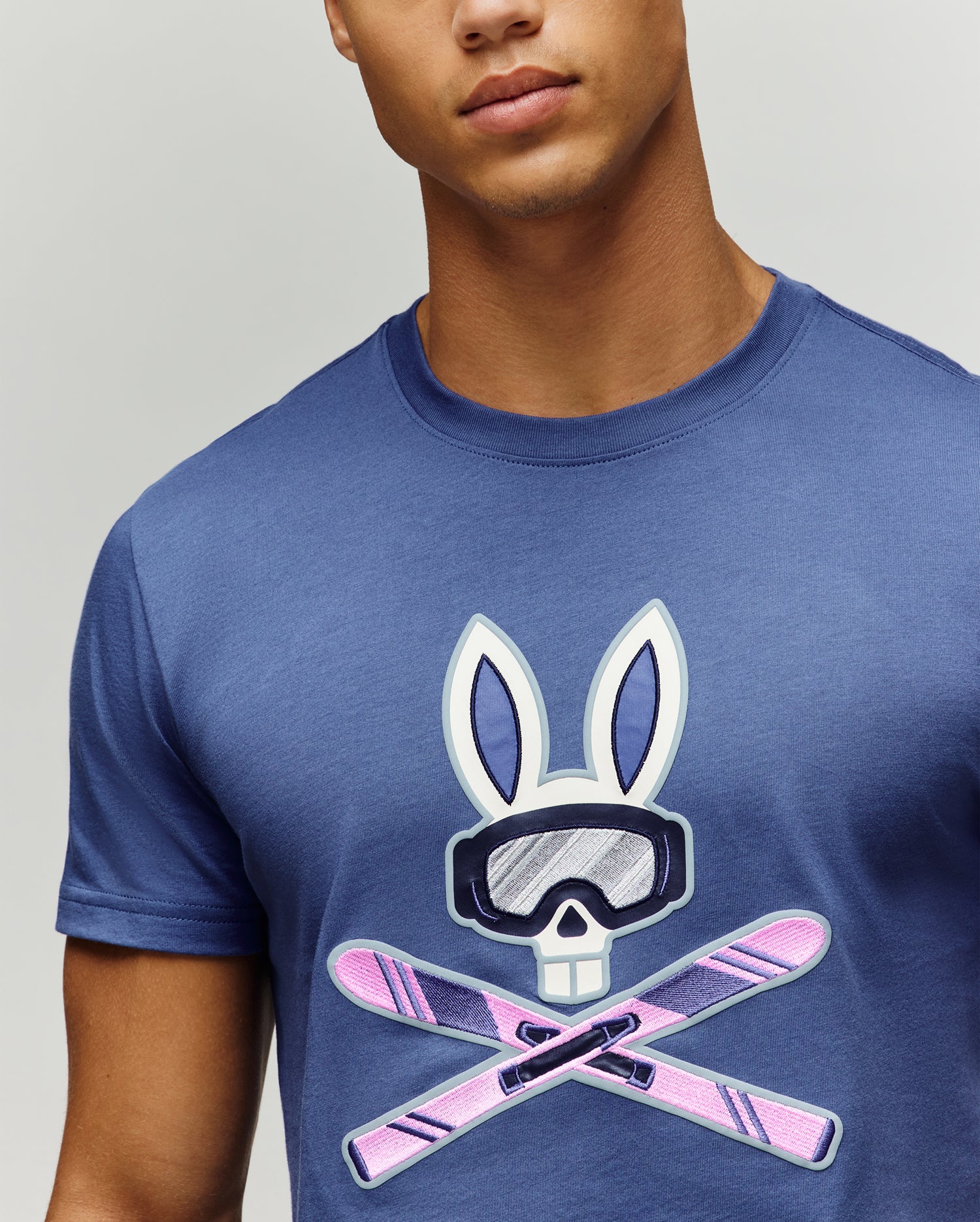 MENS INDIGO BUNNY GRAPHIC TEE - MT0200148 - Image 3