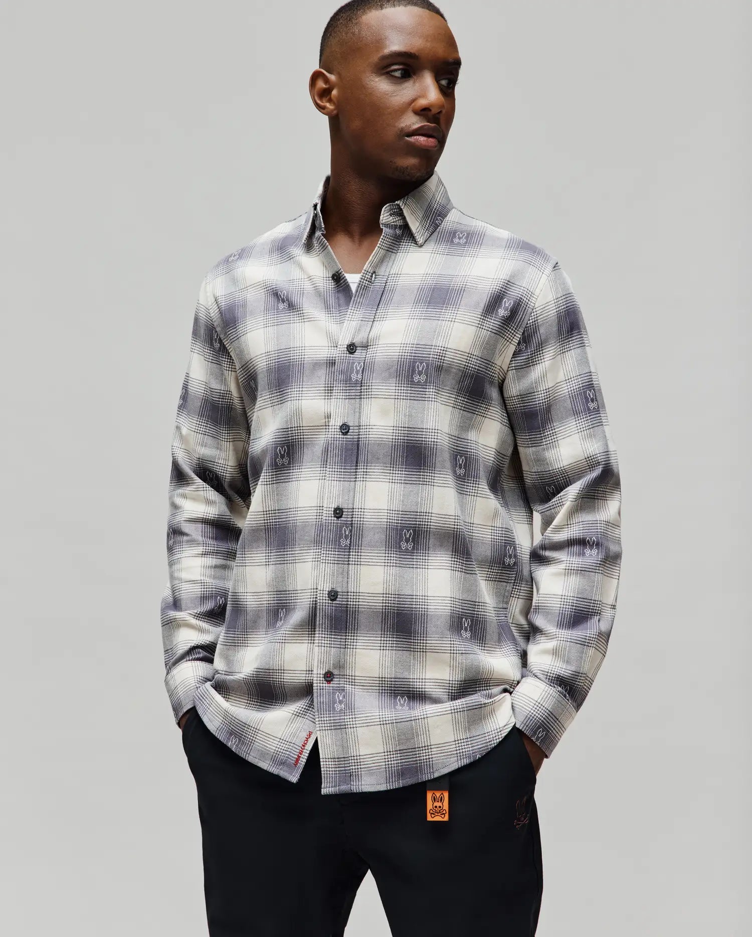 MENS KURT PLAID FLANNEL SHIRT - MT0300027 - Image 2