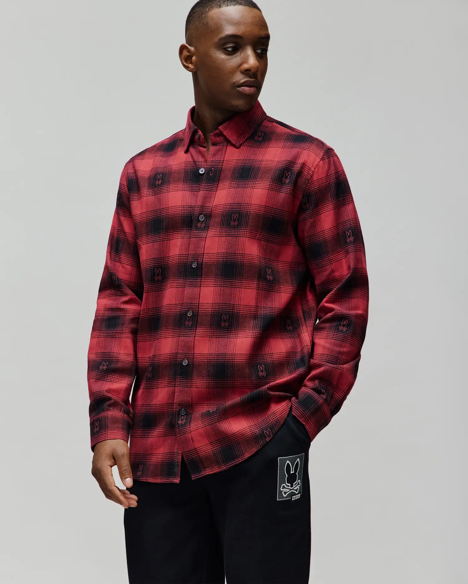 MENS KURT PLAID FLANNEL SHIRT - MT0300027 - Image 2