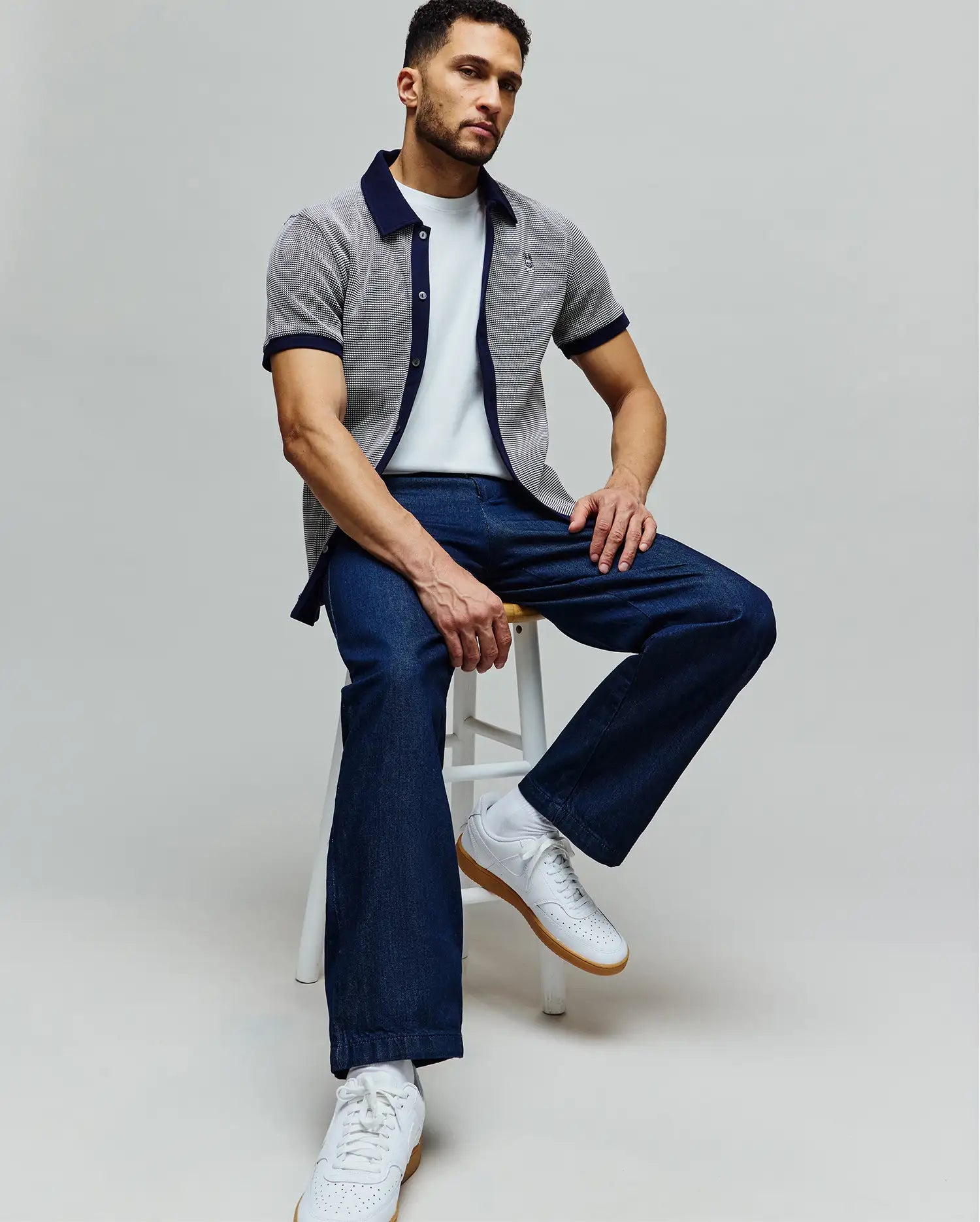 MENS MAXTON WAFFLE SHIRT - MT0300165 - Image 3