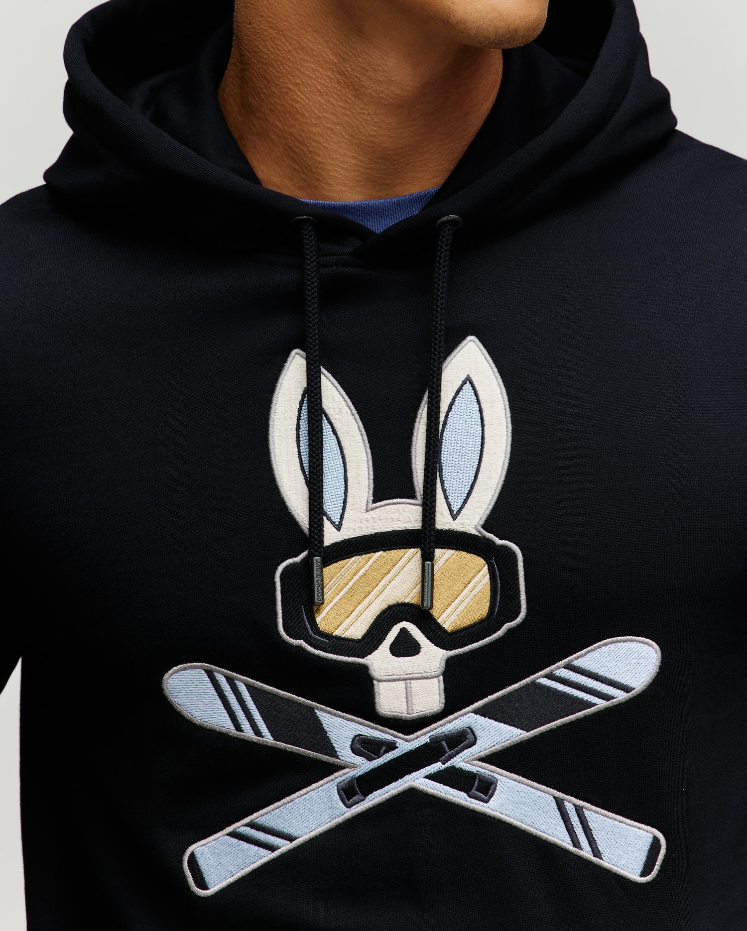MENS INDIGO SKI BUNNY HOODIE - MT0500150 - Image 2