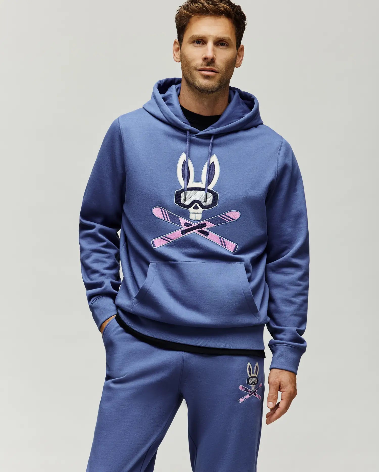 MENS INDIGO SKI BUNNY HOODIE - MT0500150 - Image 3