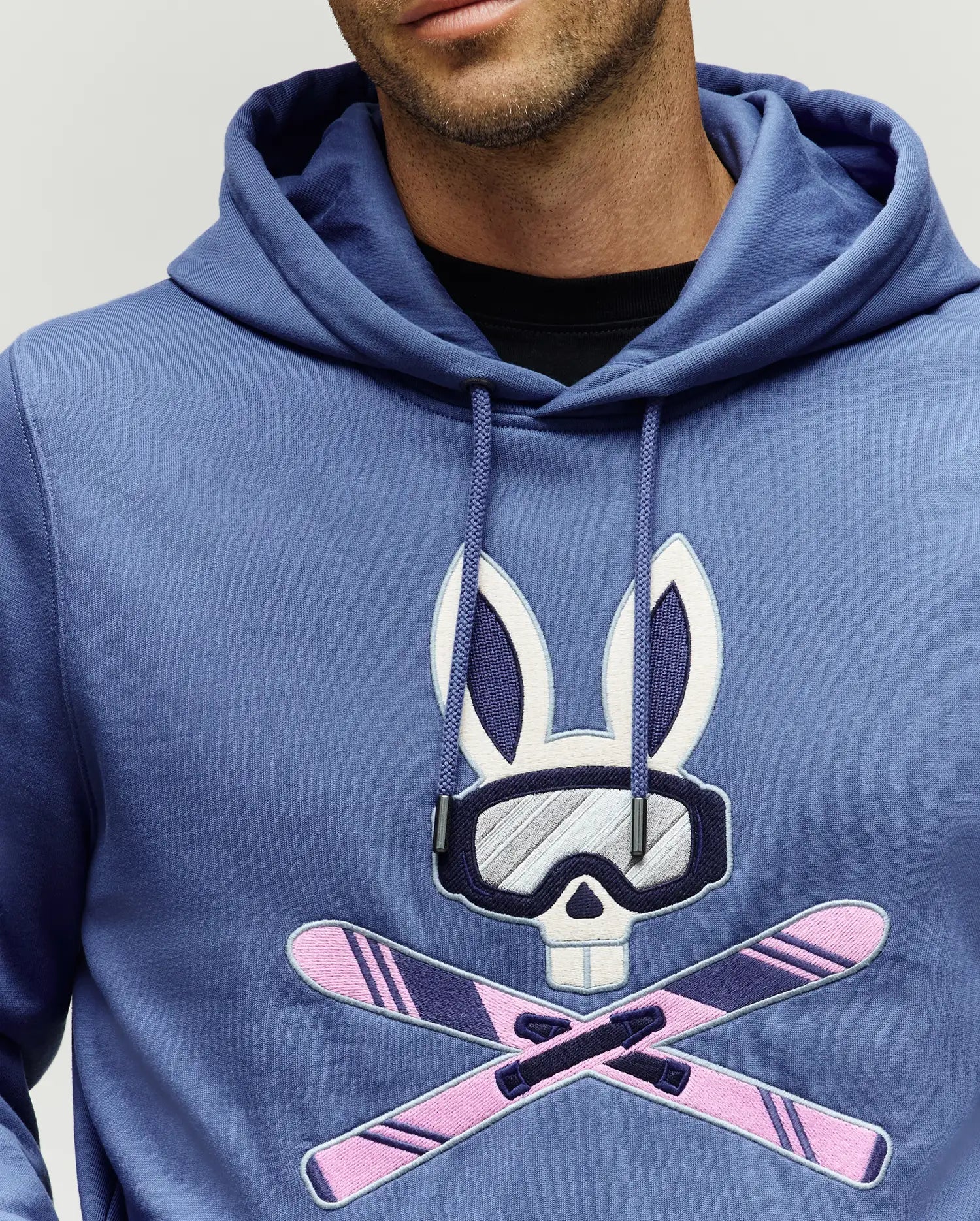 MENS INDIGO SKI BUNNY HOODIE - MT0500150 - Image 2