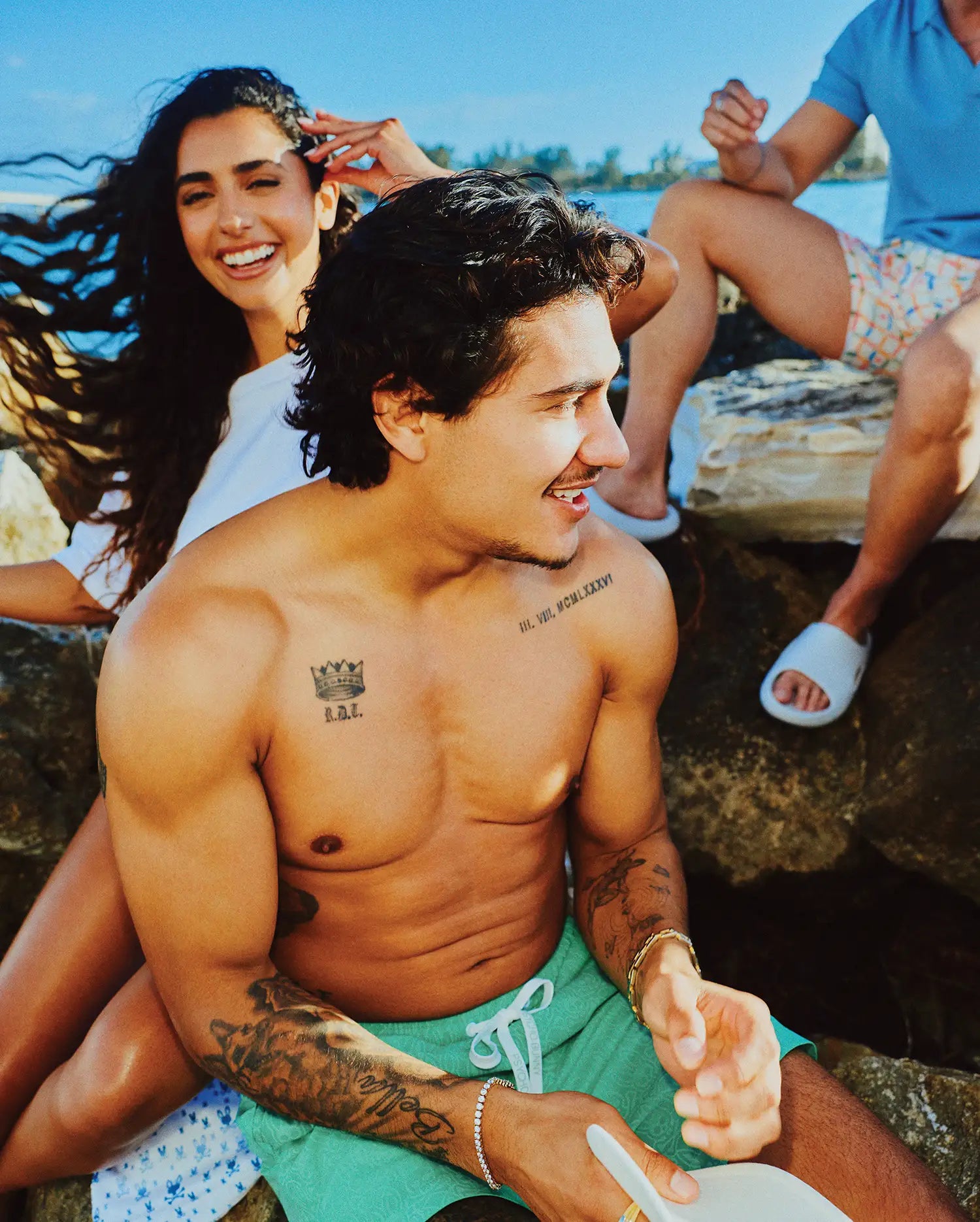 MENS SAMOS HYDROCHROMIC PRINTED SWIM TRUNK - B6W453F200 - Image 2